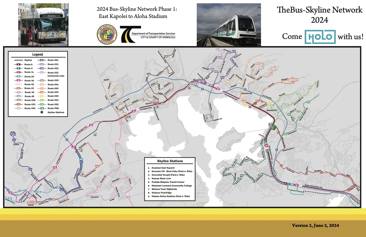 Skyline official transit map