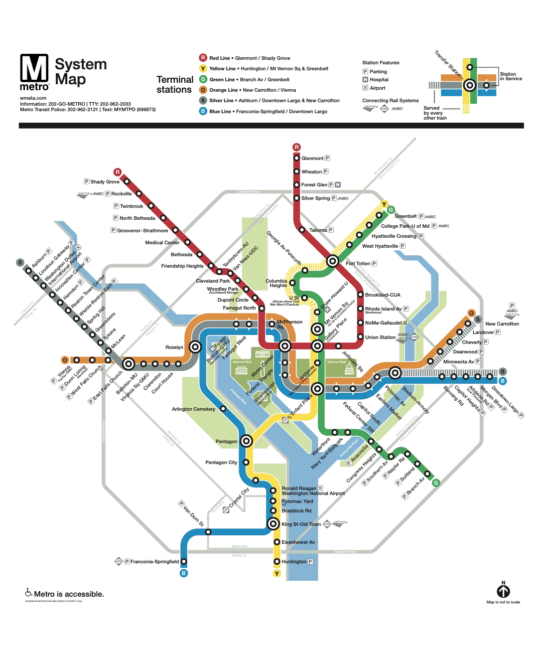 Clarendon station | Washington Metrorail map, route, fares & transit info