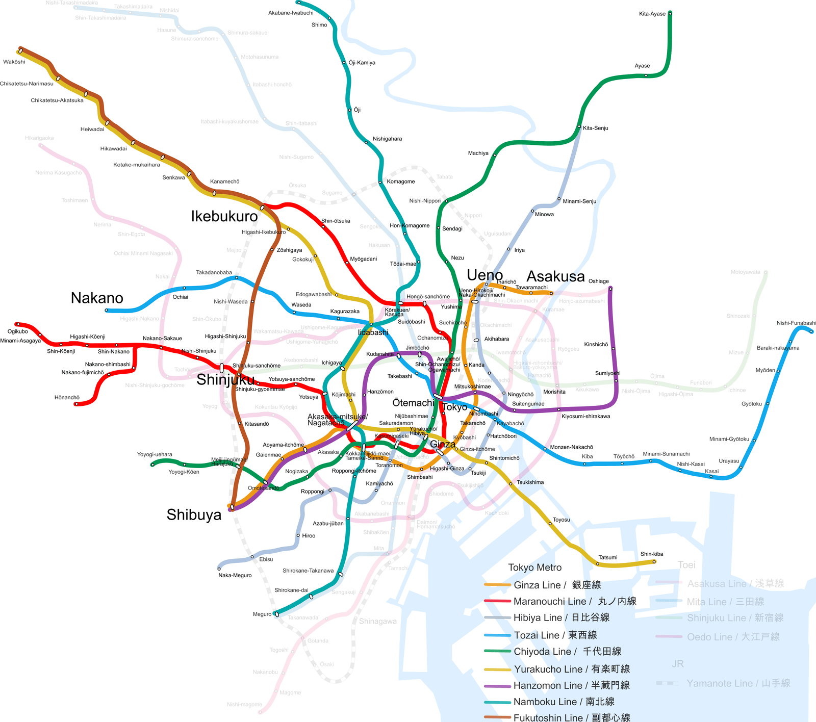 Tokyo Tokyo Metro map
