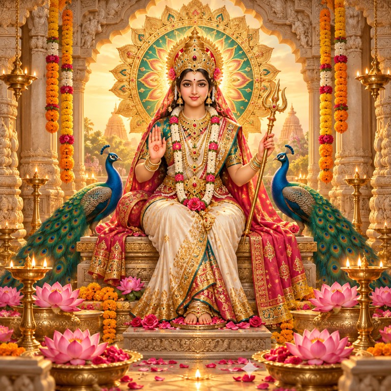 Bahuchar Mata devotional artwork