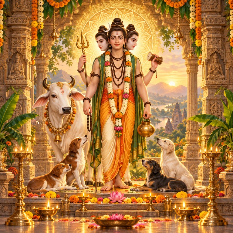 Dattatreya Ji devotional artwork